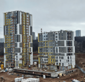 Ход строительства дома литер 12 в ЖК Холмогоры -