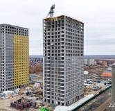 Ход строительства дома № 117, корпус 13 (4Б) в ЖК Фатера -