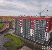 Ход строительства дома 54 в ЖК Вишневая Горка -